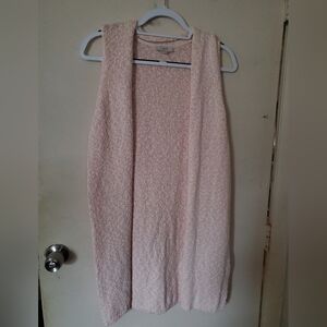 Sweater Vest Loft pink